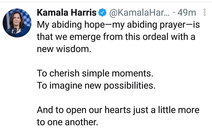 WH Harris, Kamala MY wish